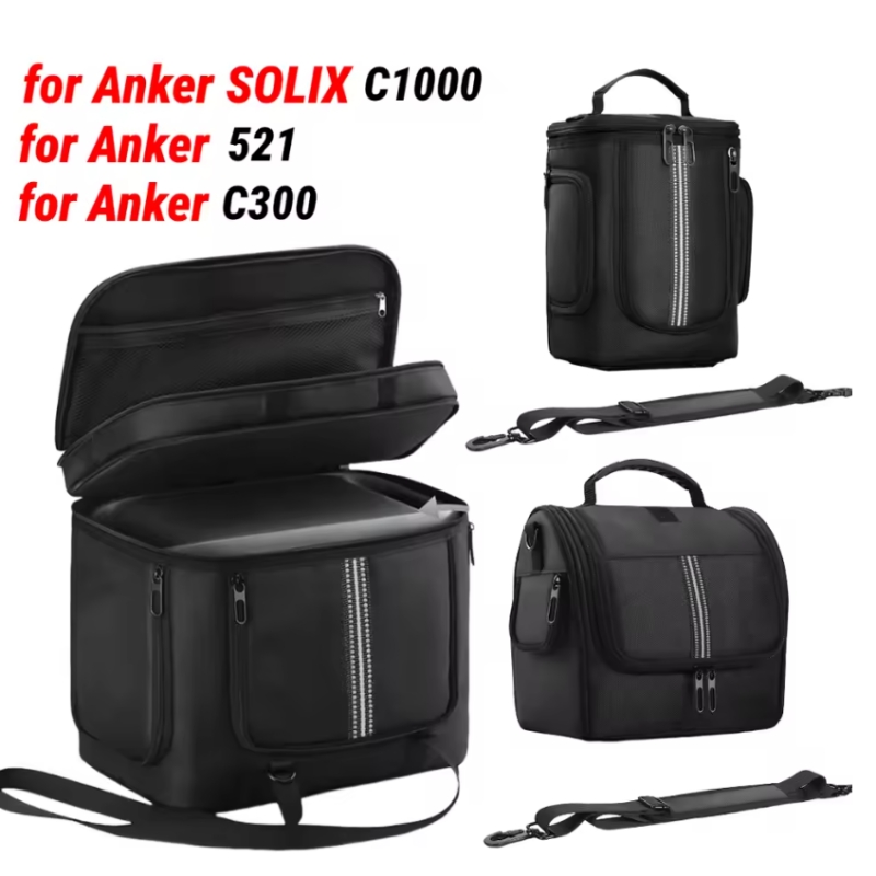 Anker Power Station Solix C1000 - Tas Pembawa untuk Anker 521/C300/SOLIX C1000/2000
