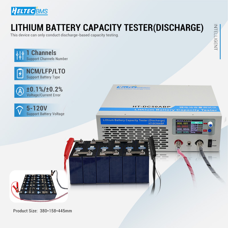 Lifepo4 Battery Pack - Heltec HT‑DC50ABP Penguji Kapasitas Pelepasan Baterai