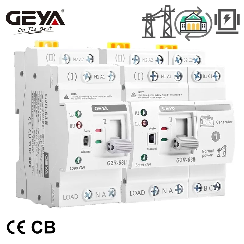 GEYA G2R rel ATS Din pintar, s - Din Rail Circuit Breaker ulasan dan harga